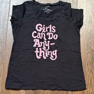 Torrid Black Tee with Pink Graphic